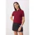 TRENDYOLMİLLA Dames Bordeaux Colorblock Kort Regular fit Blouses