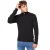 Crosshatch Heren Havaline gebreide Quarter Zip Pullover (Zwart)
