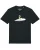 Watapparel Shirt ‘Alien on a paper plane’  groen / zwart / wit