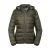 Russell Dames/dames Hooded Nano Jacket (Donkere Olijf)