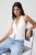 TRENDYOLMİLLA Dames Ecru Effen Mouwloos Getailleerd Blouses