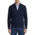 Blue Industry vest donkerblauw hoge hals effen