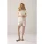 Summum Woman Sleeveless Volant Top Rustic Shimmer Knit Ivory