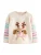 Next Trui ‘Christmas Character’  ecru / lichtblauw / lichtbruin / pink