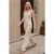 Linnenmix Jumpsuit met Hartvormige Halslijn