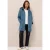 Cecil Dames Mantel in wollook in Blauw