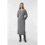 comma wollen midi jurk grijs