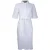 French Connection Broderie Shirt Dress Midi White