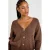 Cache Cache gebreid vest met wol – bruin
