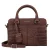 BURKELY leren mini handtas Cool Colbie bruin