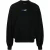 Gebroken wit exact tegenovergestelde boxy fit zwart sweatshirt