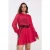TRENDYOLMİLLA Dames Roze Stippen Kort / Mini Lang Avond / Dagelijks Skater Jurken