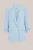 WE Fashion – Dames regular fit blazer met rimpeleffect – Regular fit – Pastelblauw –