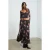Maxirok met luipaardprint en hoge taille