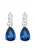 ELLI Oorbellen ‘Tropfen’  saffier / zilver