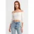 Dames Off-shoulder Cropped Blouse