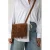 Shabbies Amsterdam suede crossbody tas Festival cognac