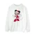 Disney Dames/Dames Minnie Mouse Kerst Sweatshirt (Wit)