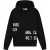 Malelions Women Distorted Hoodie | Black