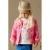 NAME IT MINI katoenen jacquard gebreide vest met hartjes – roze