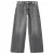 Mango Kids regular waist wide leg jeans met borduursels – grijs
