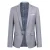 Lichtgrijze blazer Blazer met twee knopen