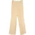 Acne Studios broek met zijsluiting in geel linnen