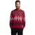 Lyle & Scott Heren Argyle gebreide ronde hals trui (Rood)