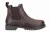 Cotswold Pamington Leren Damesschoenen Bruine Platte Chelsea Laarzen