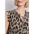Blousetop met gespleten hals en ruches
