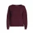 Anytime gebreide trui met boothals bordeaux