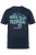 Men Plus Shirt  navy / neonblauw / wit