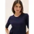 Cecil Dames Basic geribd Shirt in Blauw