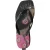 Claudia Mid Heel Flip Flop met strandprint, zwart