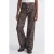 JJXX GIRL wide leg casual broek met panterprint – bruin