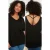 Effen V-hals Plus Size T-shirt Off-shoulder Basis