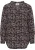usha overhemdblouse Dames Zwart Veelkleurig