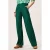 Miss Etam denim wide leg regular waist broek met textuur donkergroen