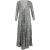 Zimmermann maxi-jurk met print in zwart-witte zijde