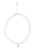 usha WHITE LABEL Ketting  zilver / parelwit