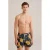 WE Fashion zwemshort donkerblauw/geel