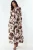 Florale Maxi-jurk met Mandarinekraag