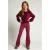 LOOXS little fluwelen rechtvallende sweater – donkerrood