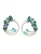 AVANT-GARDE PARIS Oorbellen ‘Simona’  groen