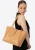 Wittchen Dames leren shopper met uitneembaar zakje, beige, natuurlijk leer