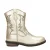Nelson Kids leren cowboylaarzen goud metallic