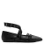 MANGO TEEN leren ballerina’s met studs – zwart
