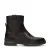 Manfield gevoerde leren enkelboots donkerbruin