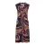 Mouwloze Empire Line-jurk in moerbei print