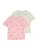 Only Mini Shirt ‘KMGBEATE’  lichtgroen / rosa / framboos